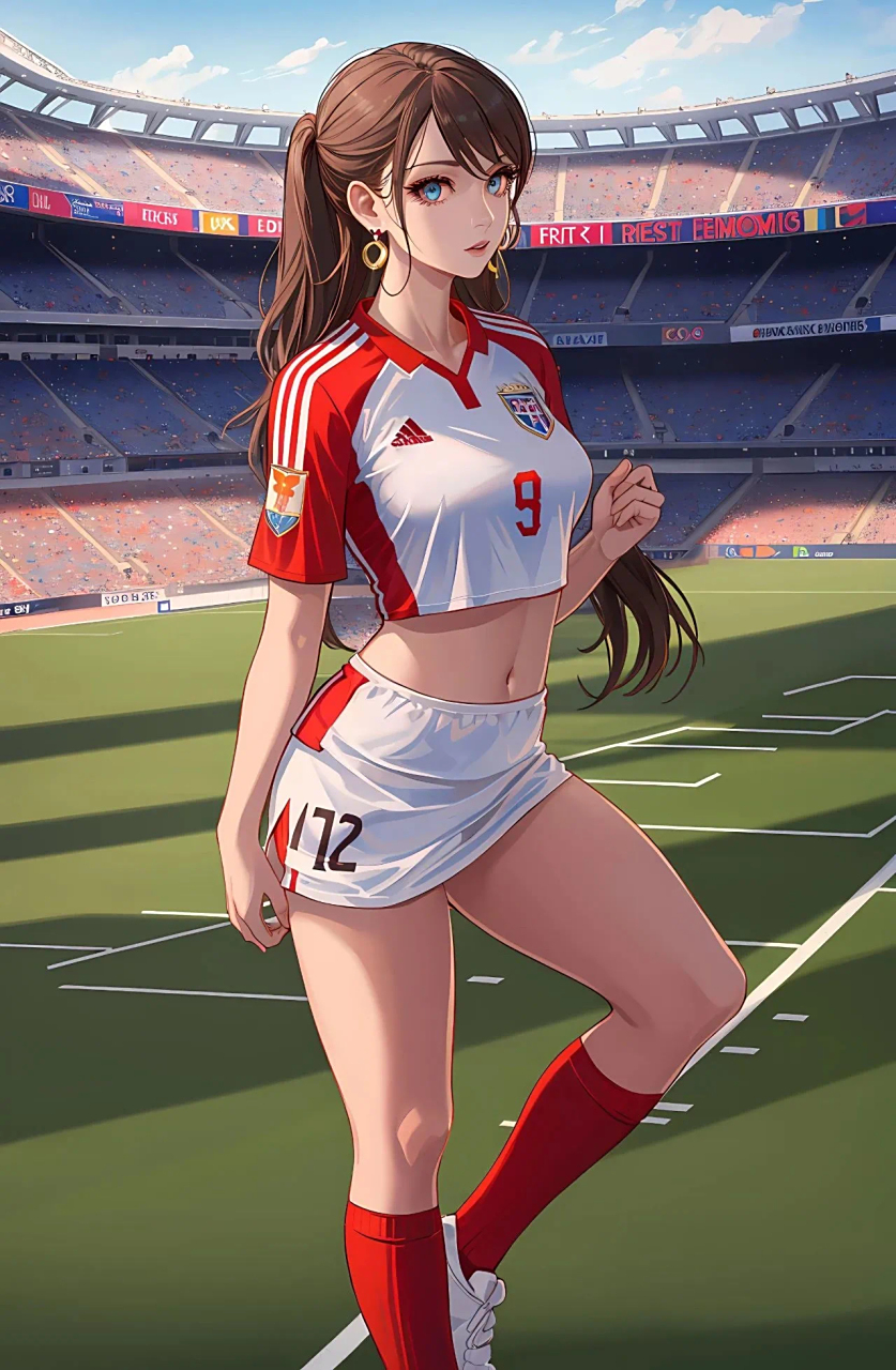 动漫壁纸# 足球女孩