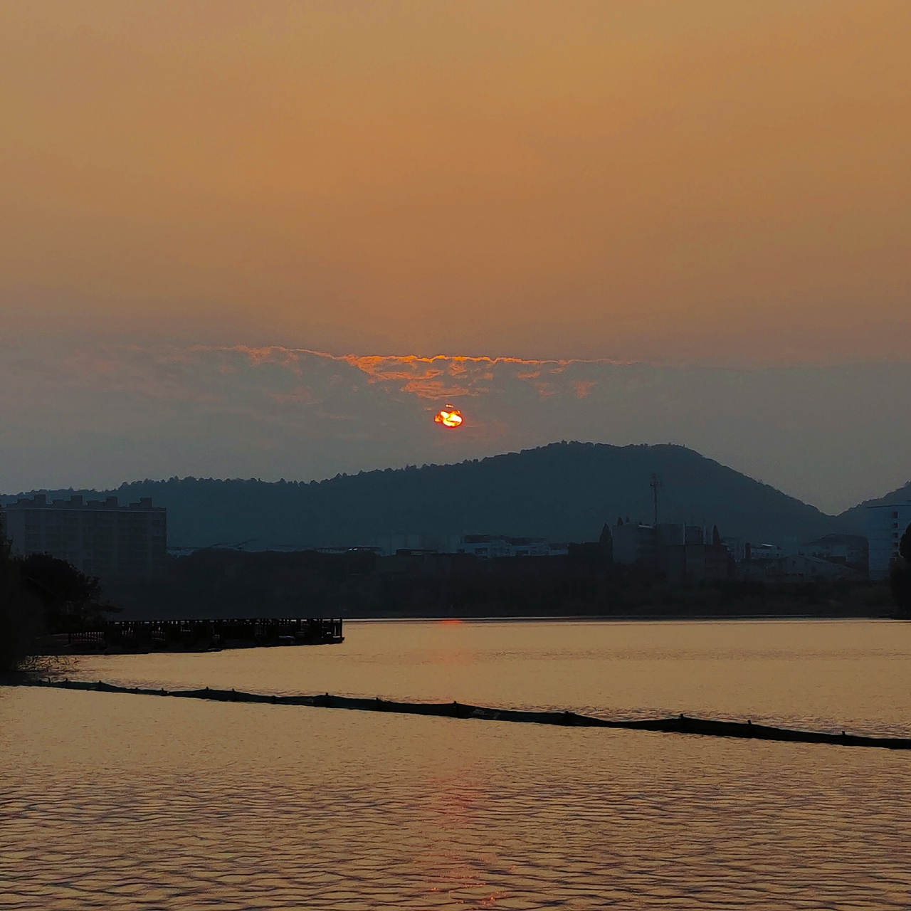 99长沙后湖#长沙# #风景# #日落