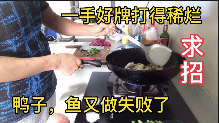 一手好牌打得稀烂 鱼和鸭子都做失败了 求招