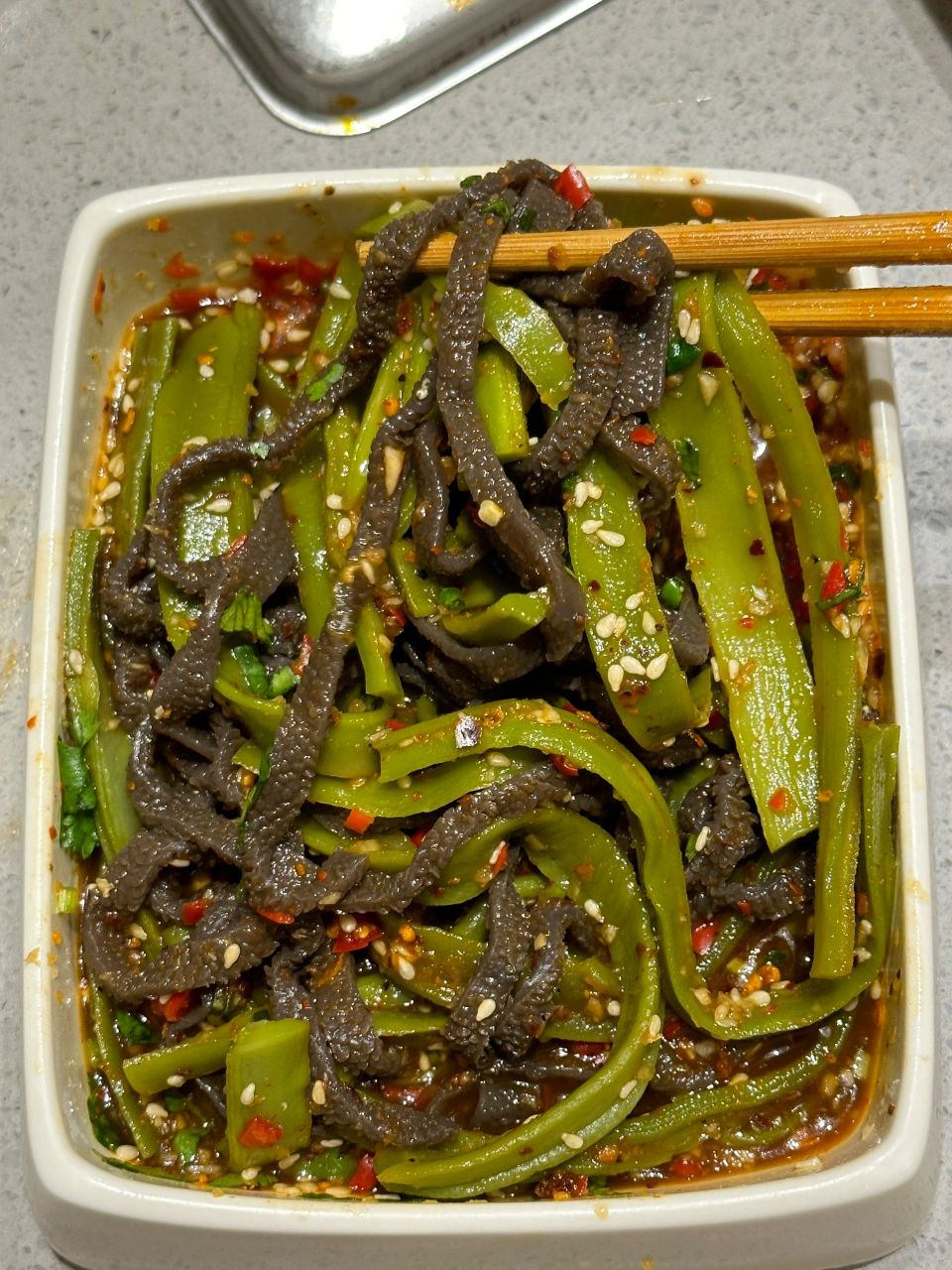 海底捞新凉菜!素毛肚77贡菜 涼拌双脆!哈哈哈哈!太绝了!