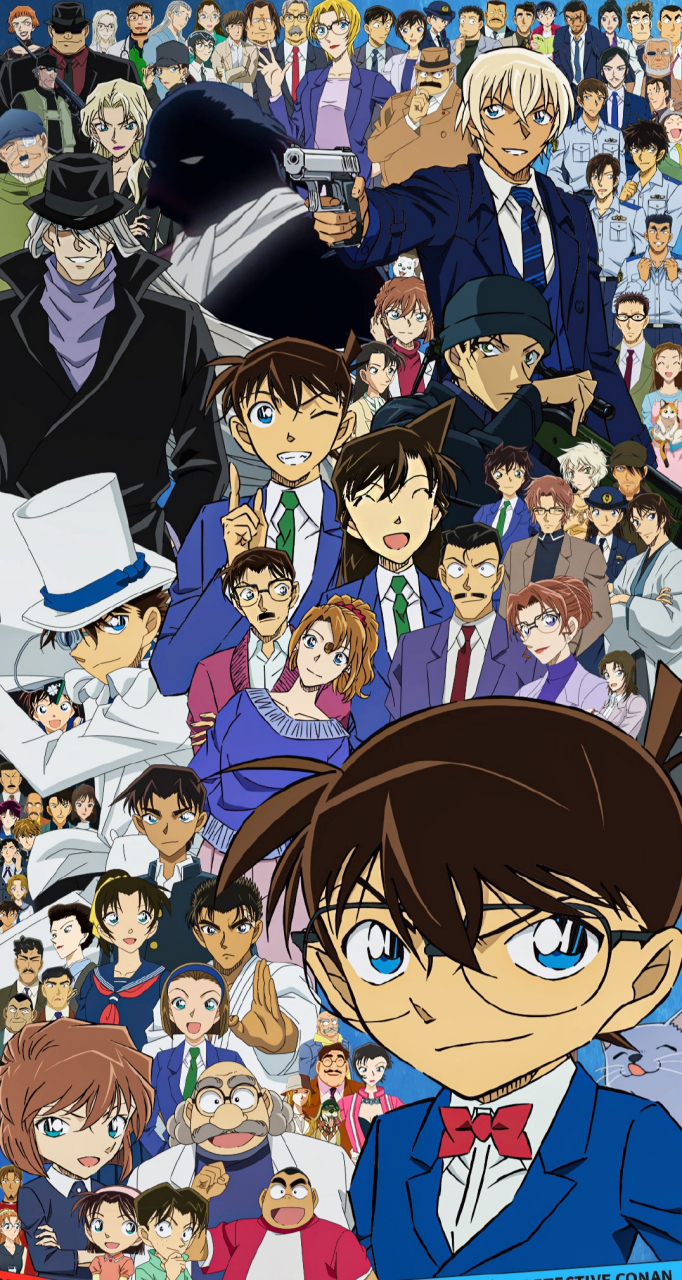 官方最新柯南角色全家福,据说有88个角色.#名侦探柯南