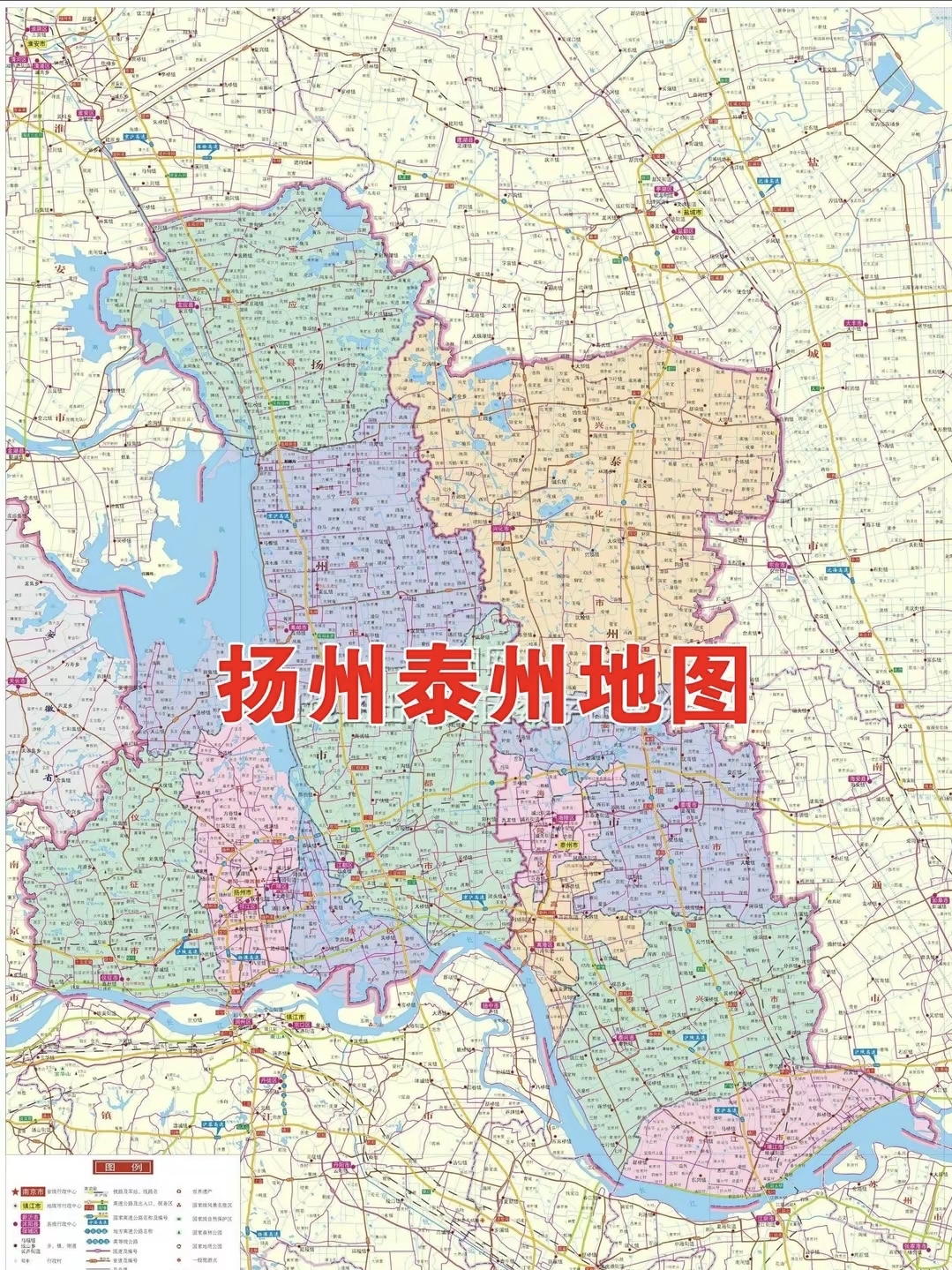 扬州位置地图图片