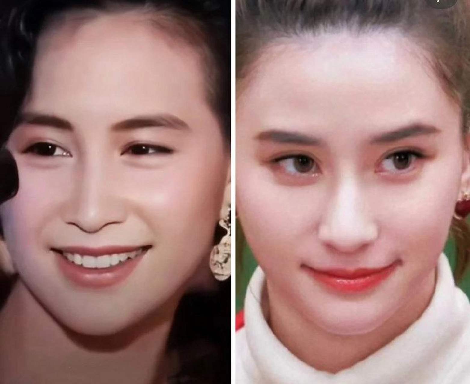 年轻时的何超莲和何超琼,真的太像了