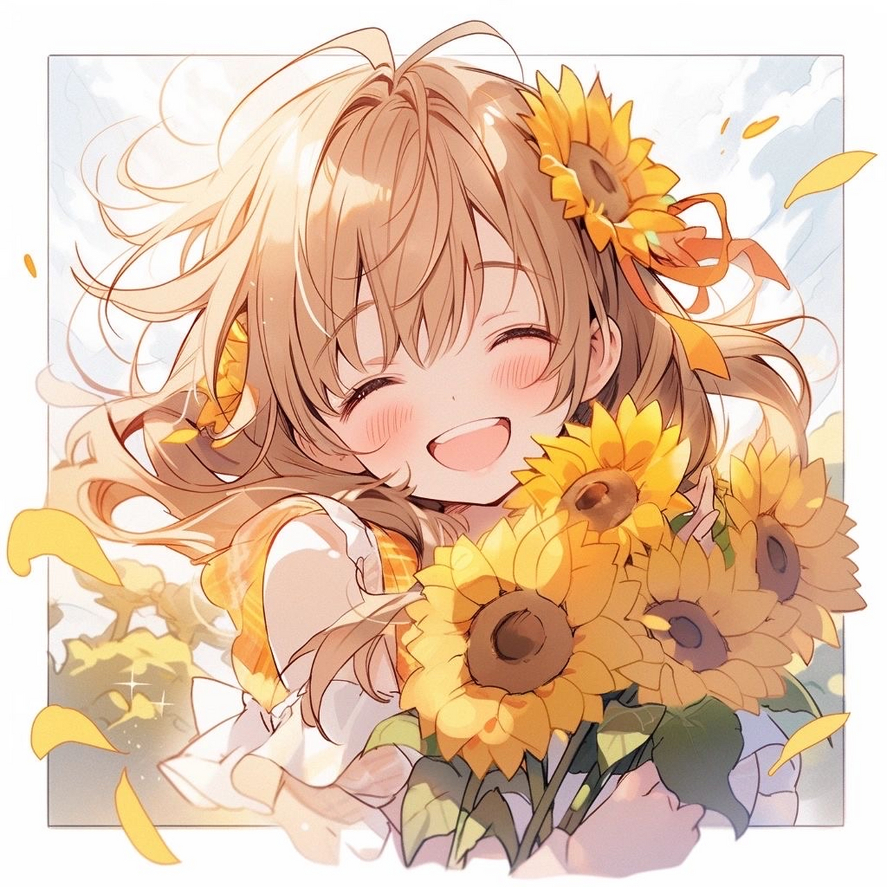 做一朵向日葵,向阳而生[太阳]#头像# #治愈# #ai共创计划