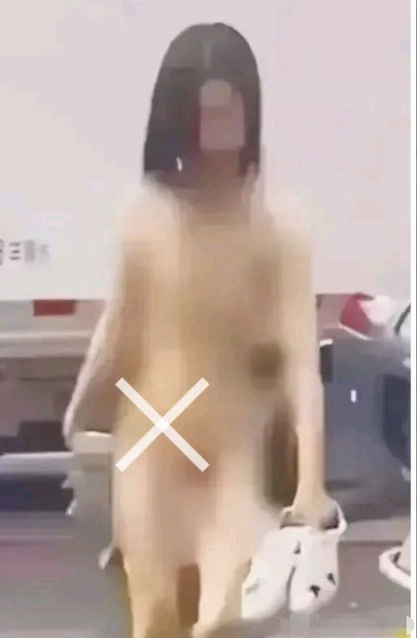 广西女子为iPhone6裸奔图片