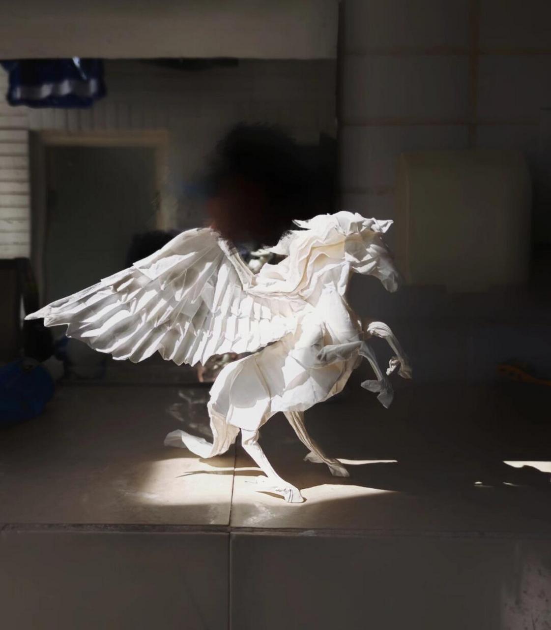 折纸天马 为神谷哲史设计的b3版本,教程就这一张设计图,没有视频,可能