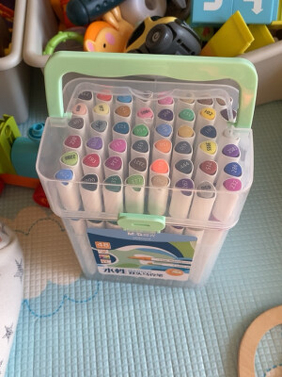 晨光(m&g)文具24色水性马克笔 双头无异味方杆盒装水彩笔 学生美术