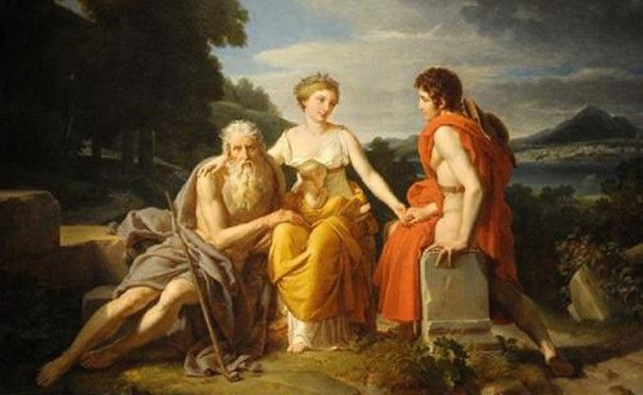 作品:人生三阶段  作者:热拉尔 法国  年代:1806年  材质:画布油画