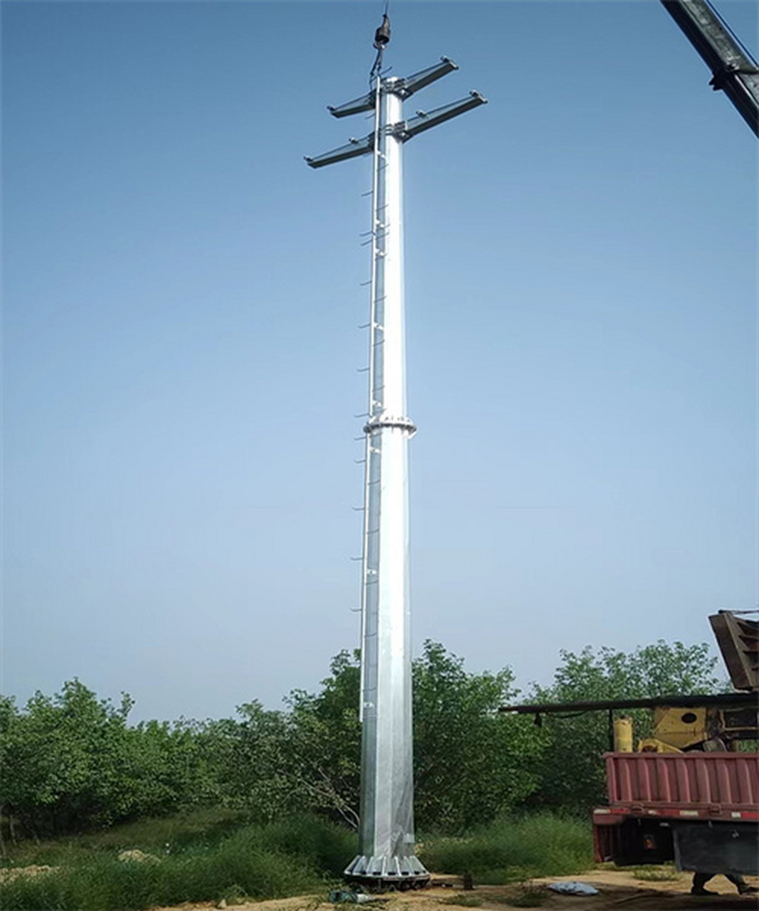 电力钢杆,电力钢管杆,钢杆塔,10kv转角杆 管型电力钢杆 管型电力钢杆