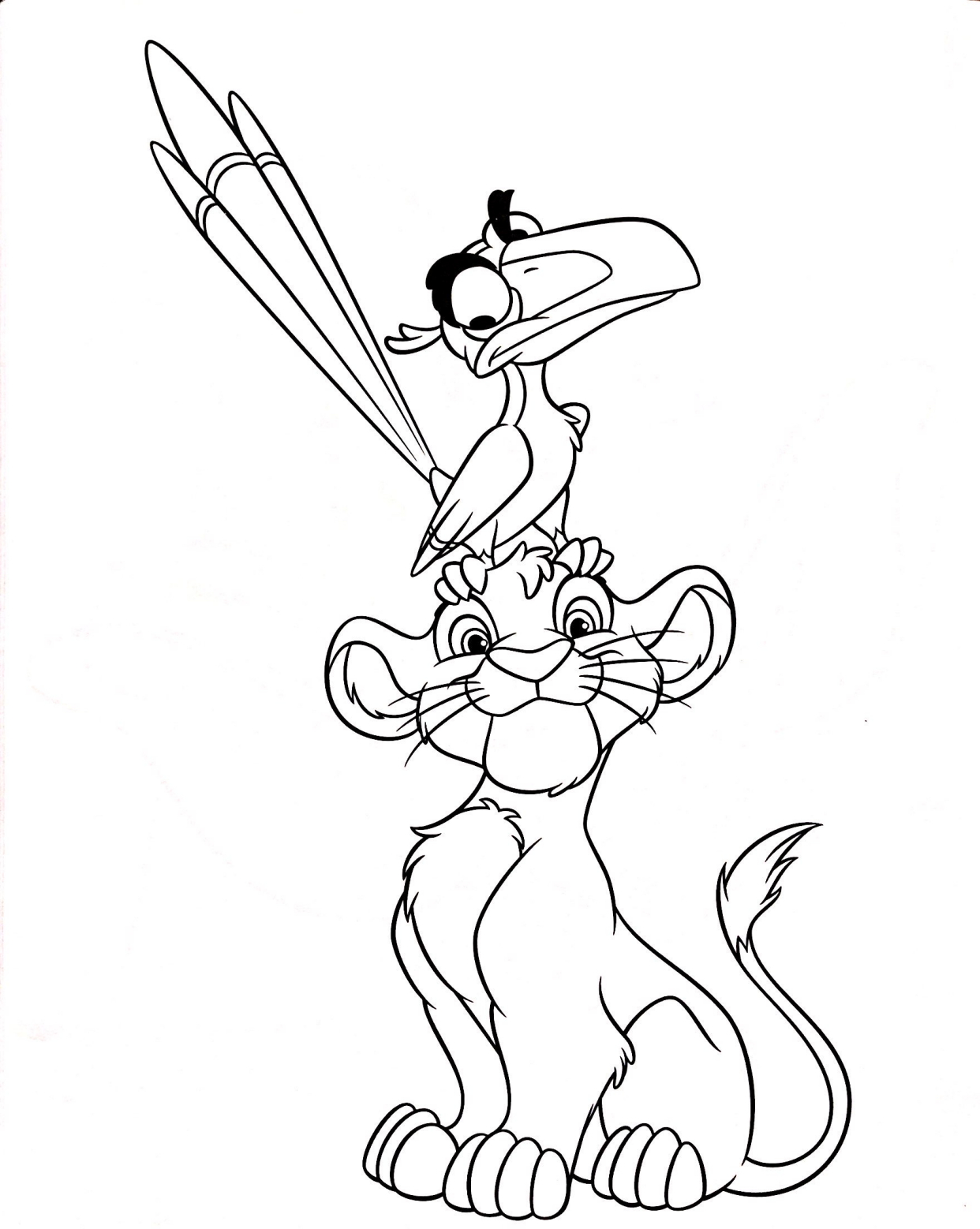 迪士尼动画线稿