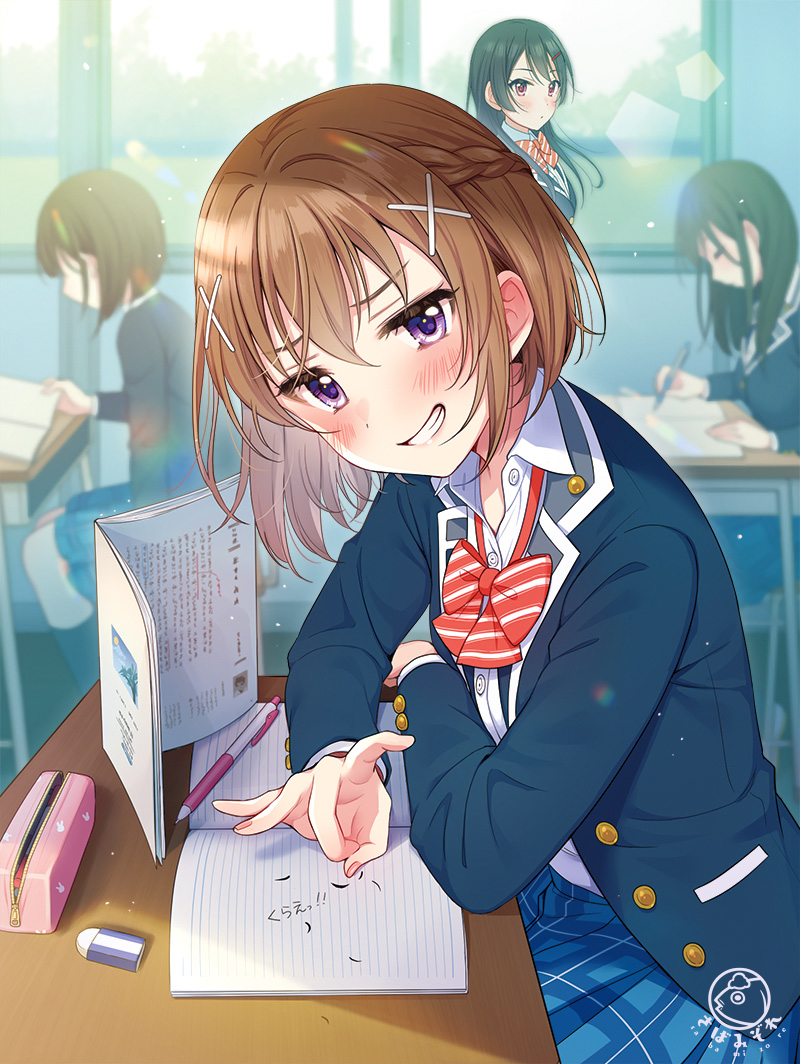 漫画图册分享:校园风美少女,希望成为我们的同桌