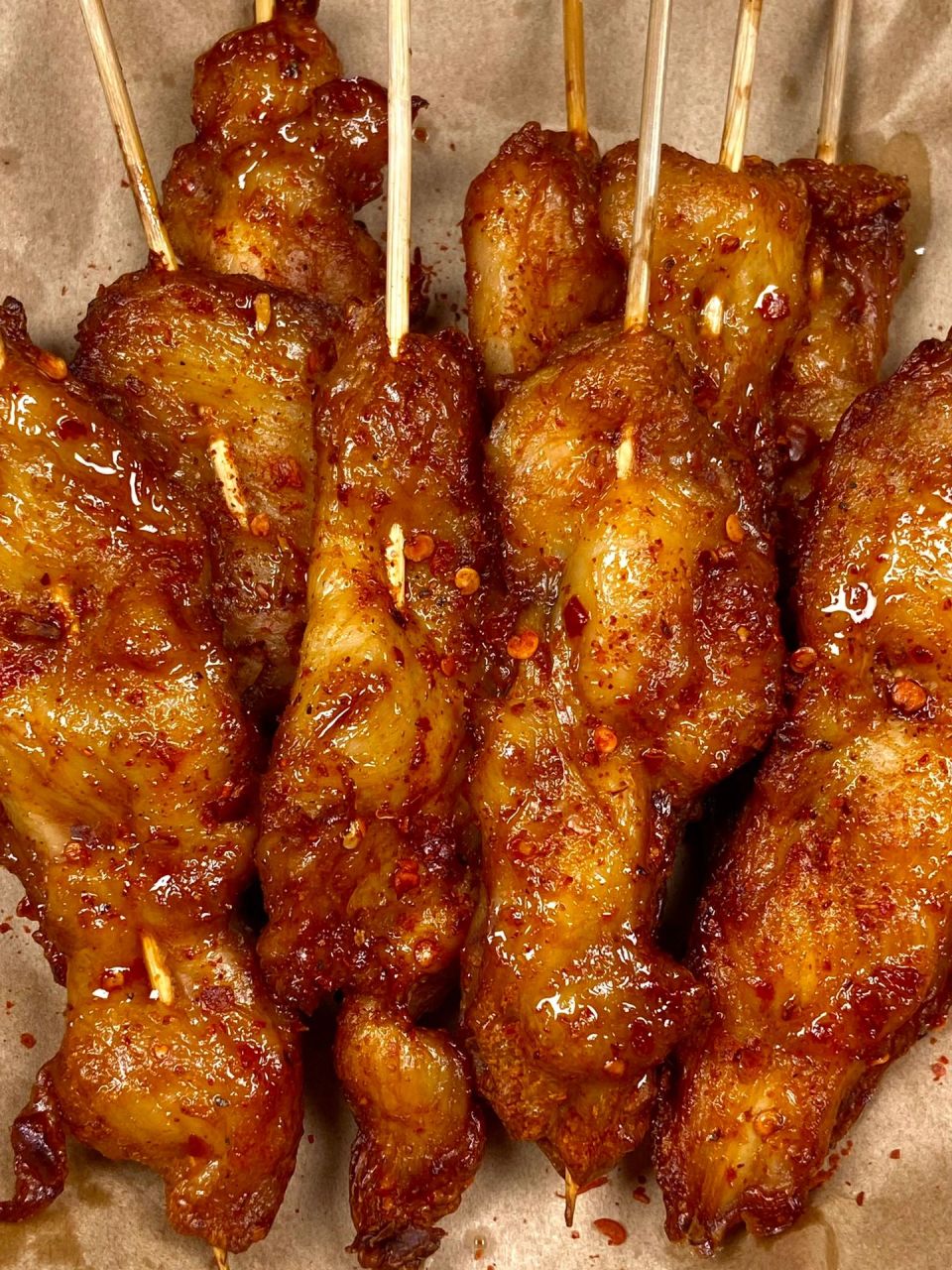 前两天我妈买了炸里脊肉串回来吃,说要是我会做就好了!