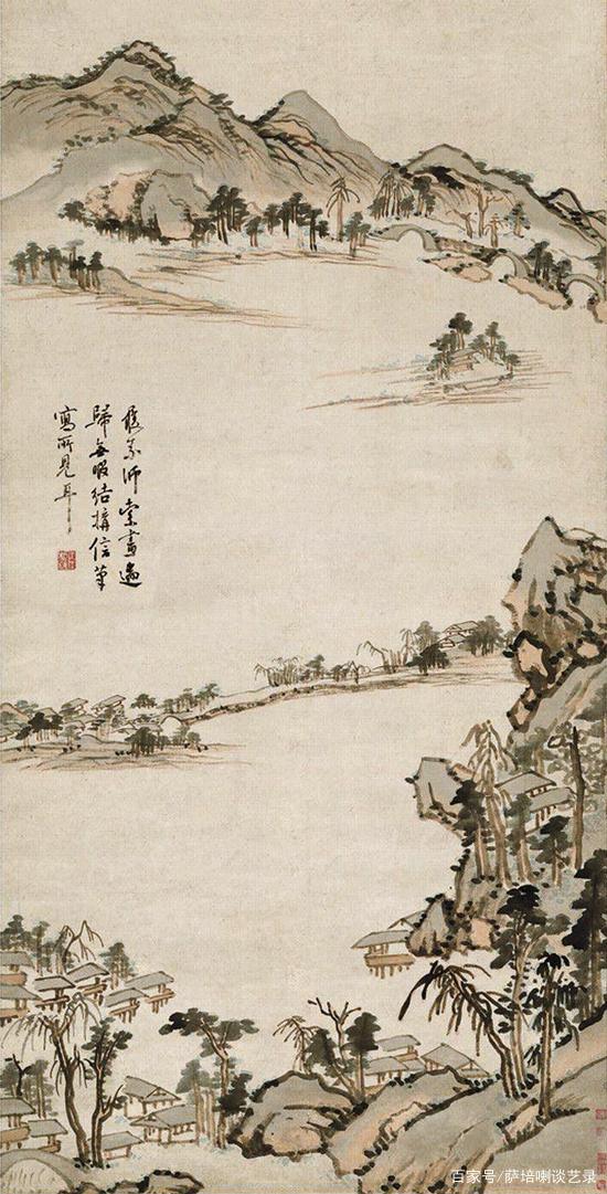 逸笔草草,画江南美景,邹之麟绘《湖山揽胜》