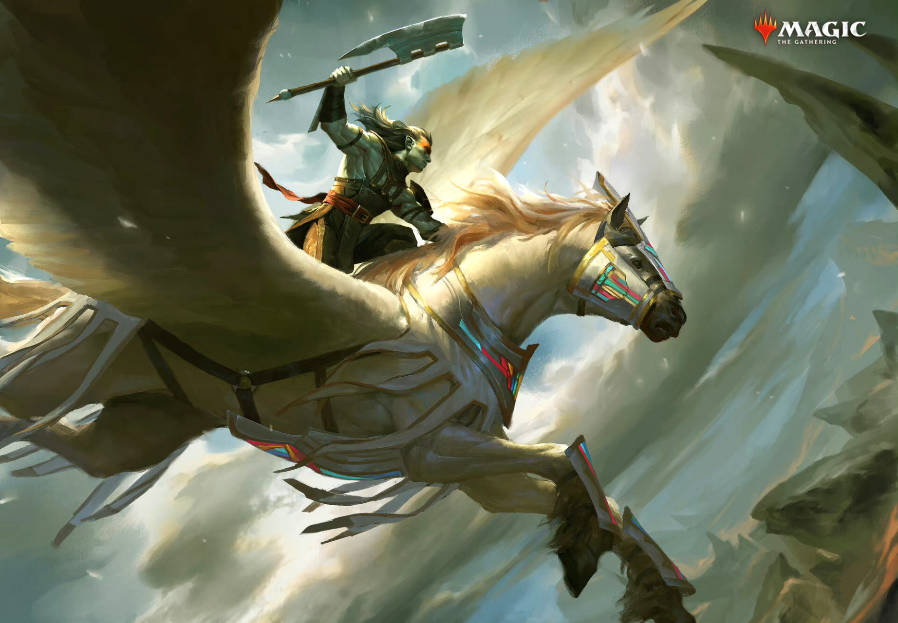 印尼画师joshua raphael绘制的一组《万智牌》插画作品,描绘了游戏中