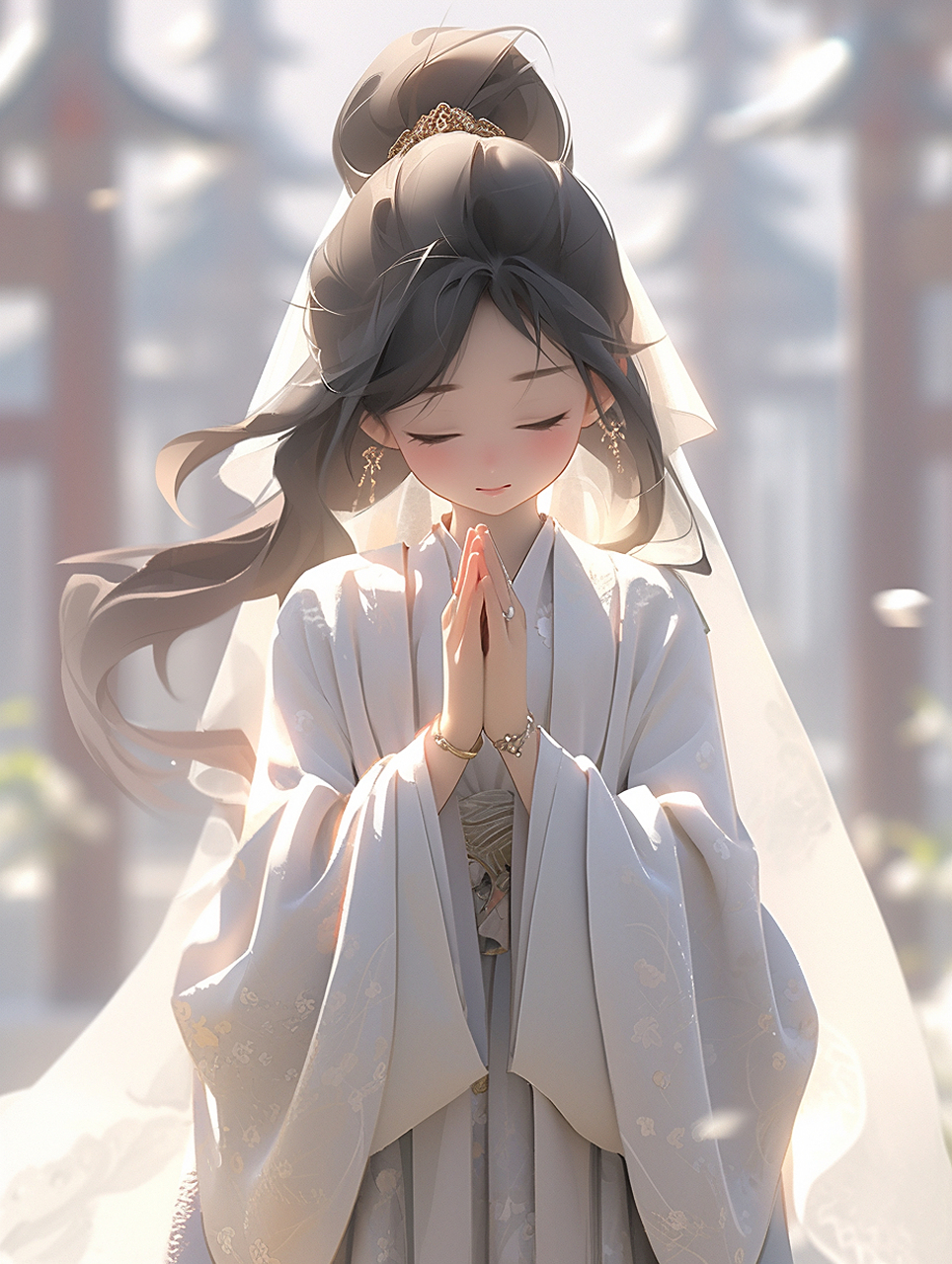 修行小女孩,愿一切安好!核污水有合理的处理.