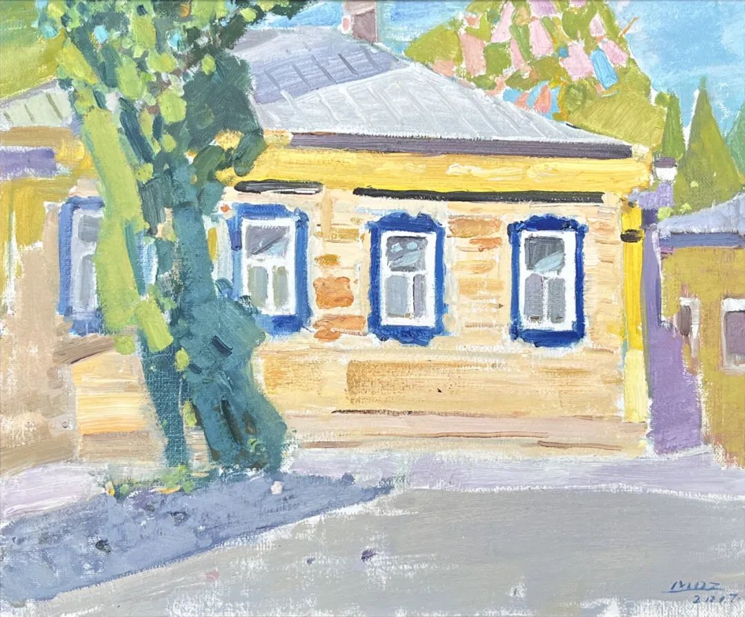 毛岱宗写意油画作品欣赏