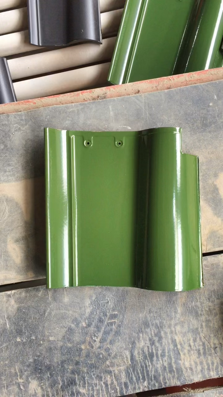 西班牙屋面瓦#草绿色大西瓦-度小视