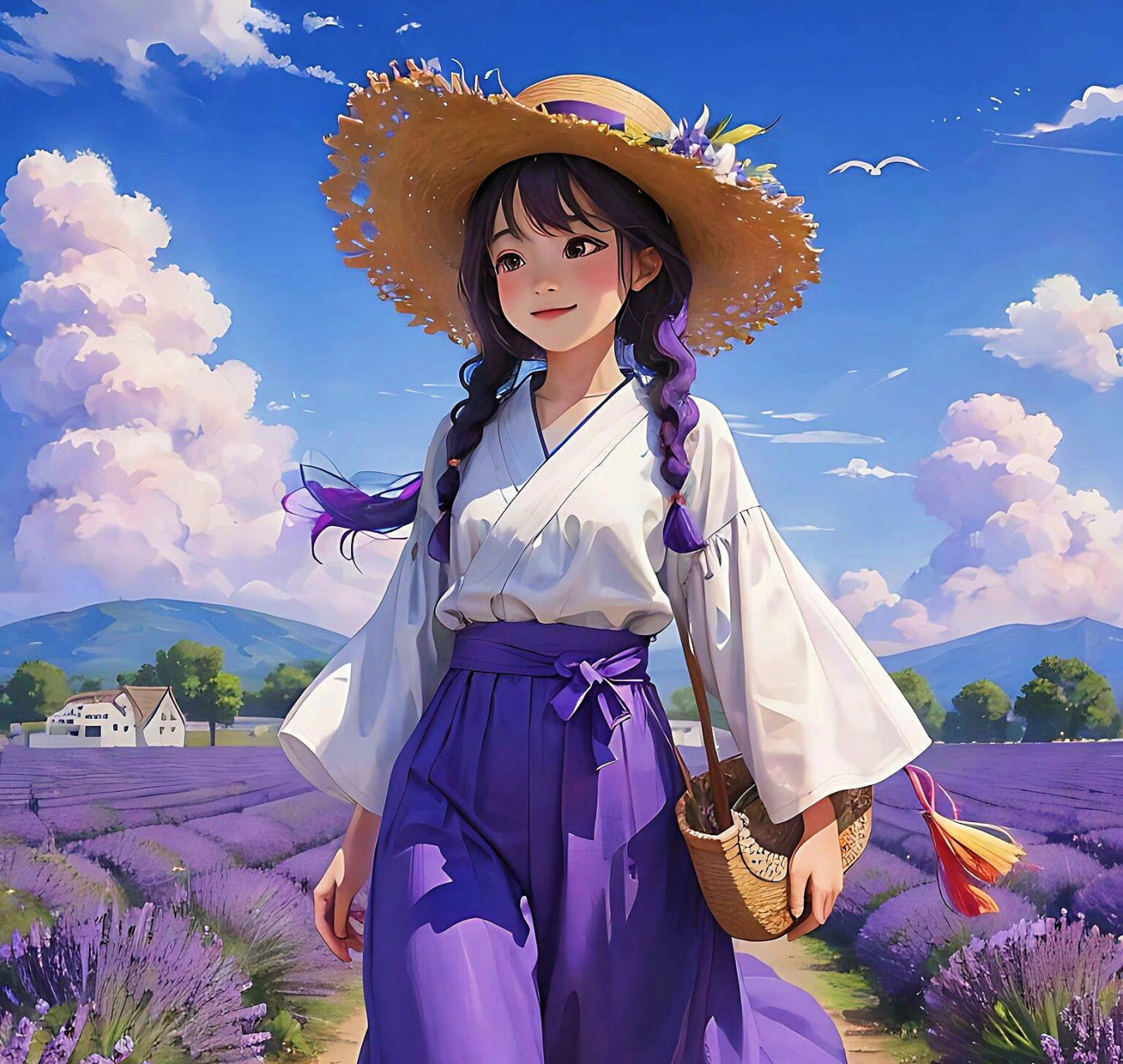 " 薰衣草女孩治愈系头像 . " 67