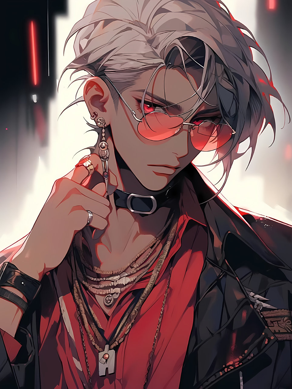 港风酷帅哥 #二次元# #ai共创计划# #ai绘画