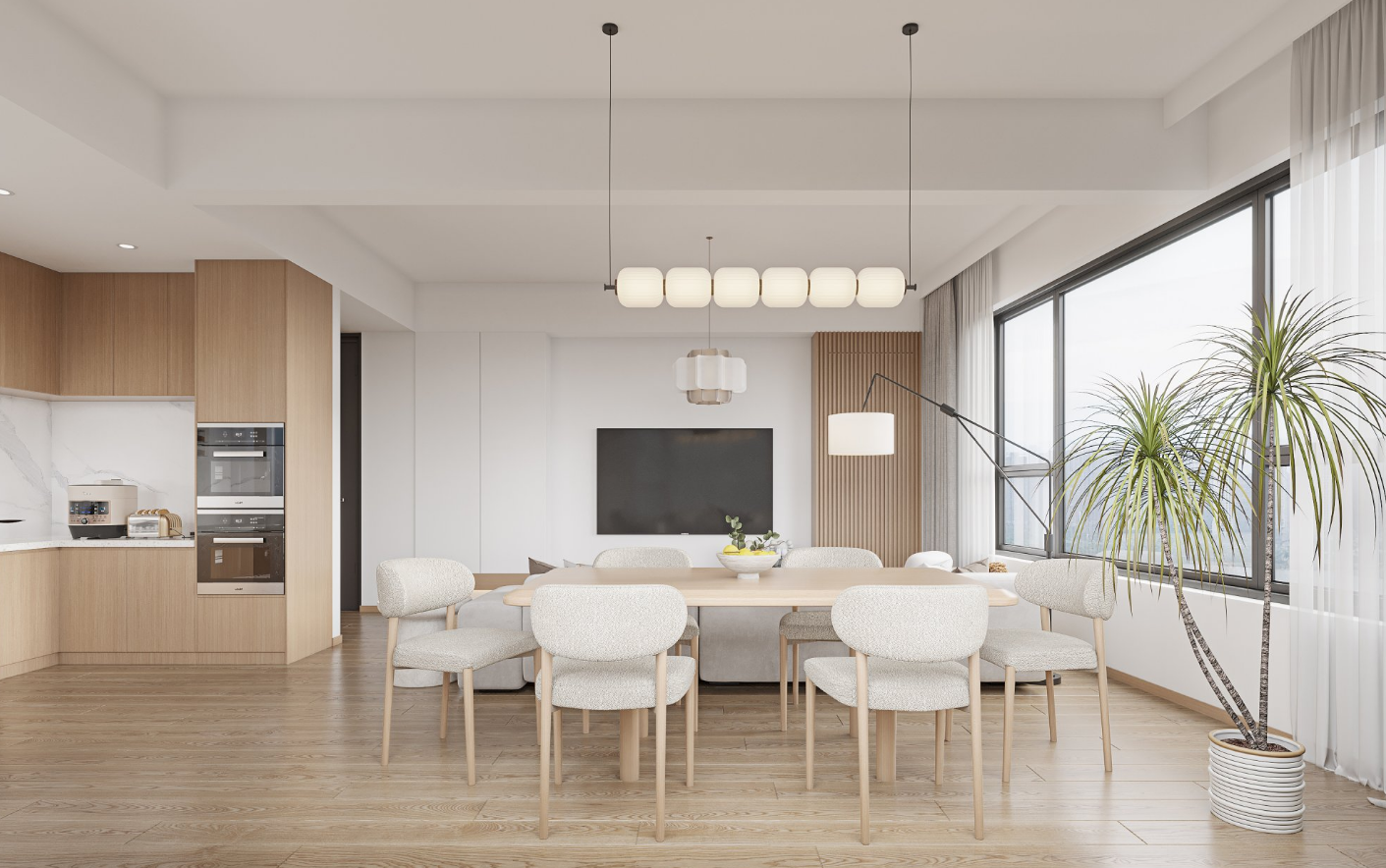 北欧风格客餐厅装修案例