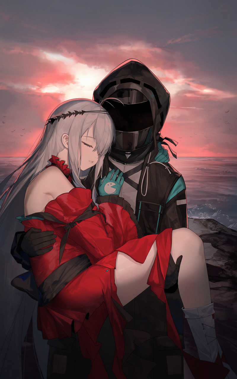 捞上岸啦!——浊心斯卡蒂&博士(明日方舟)#二次元#  画师:幽木mix