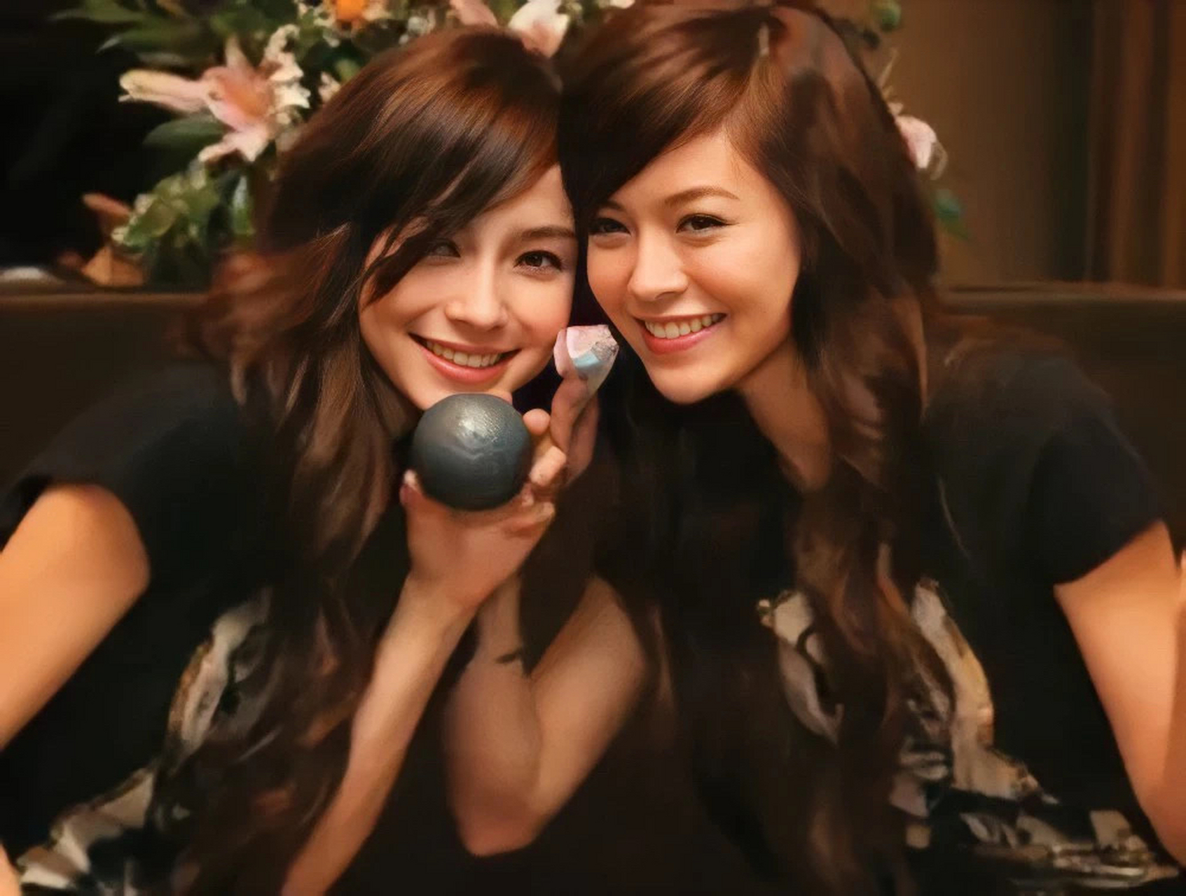 文咏珊和angelababy 是y2k鼻祖吧  棕黄色长发77斜刘海,时不时还会