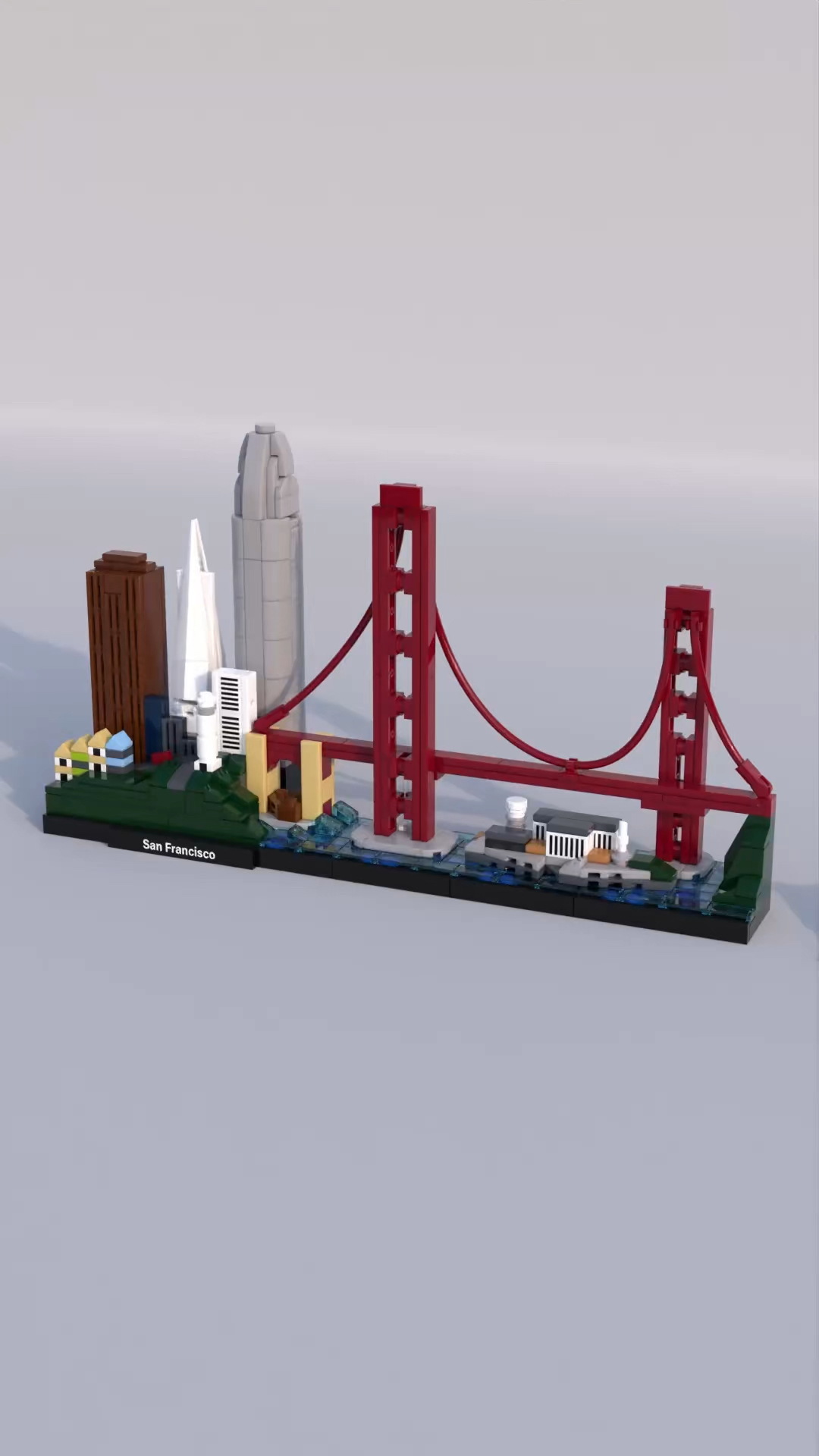 简易版的乐高金门大桥