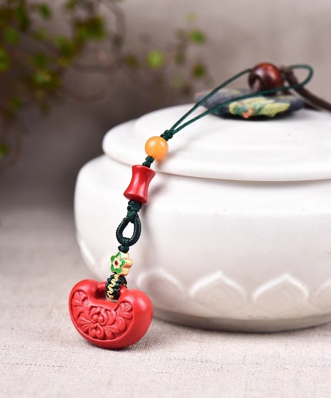 分享一下朱砂原创手工编织手机链挂件