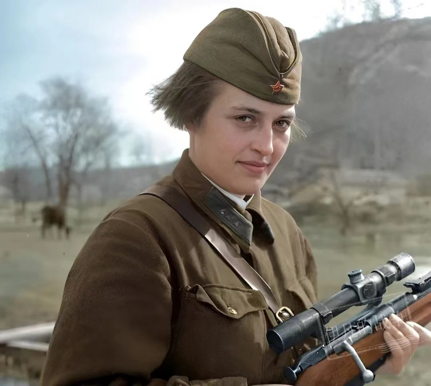 帕夫利琴科是二战期间苏联红军中一位著名狙击手,绰号狙击女王