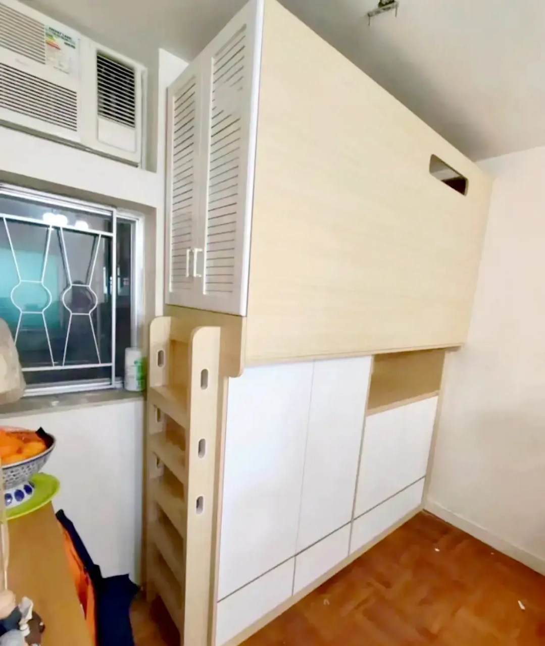 这是香港菲佣睡觉的地方.