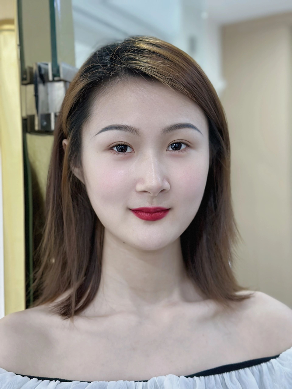 圆脸女孩贵气眉型设计 #纹眉