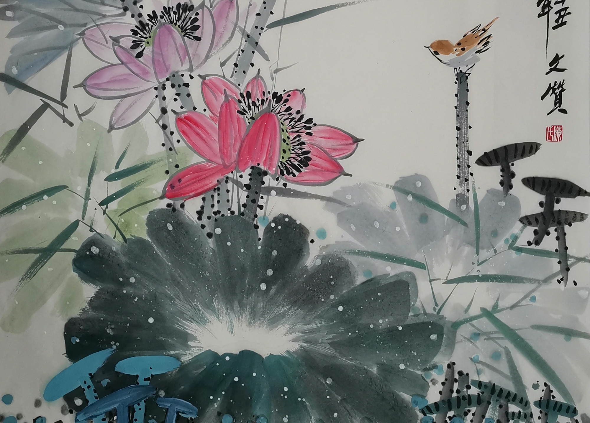 陈文赞国画写意花鸟画