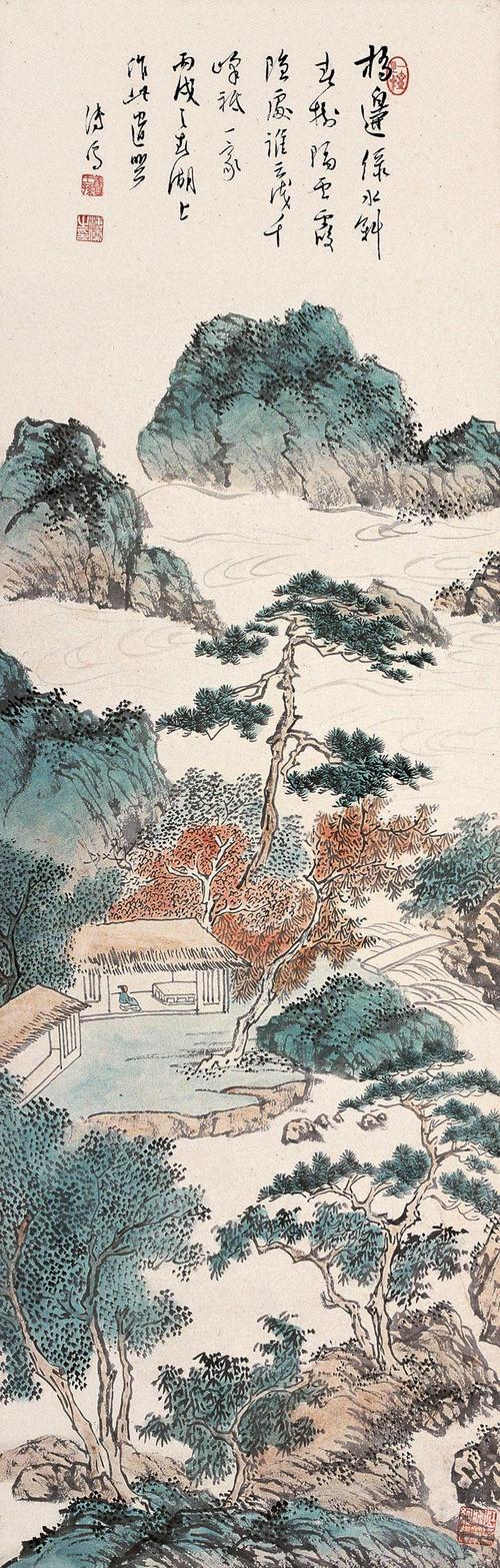 画坛宗师溥心畲山水画作品欣赏