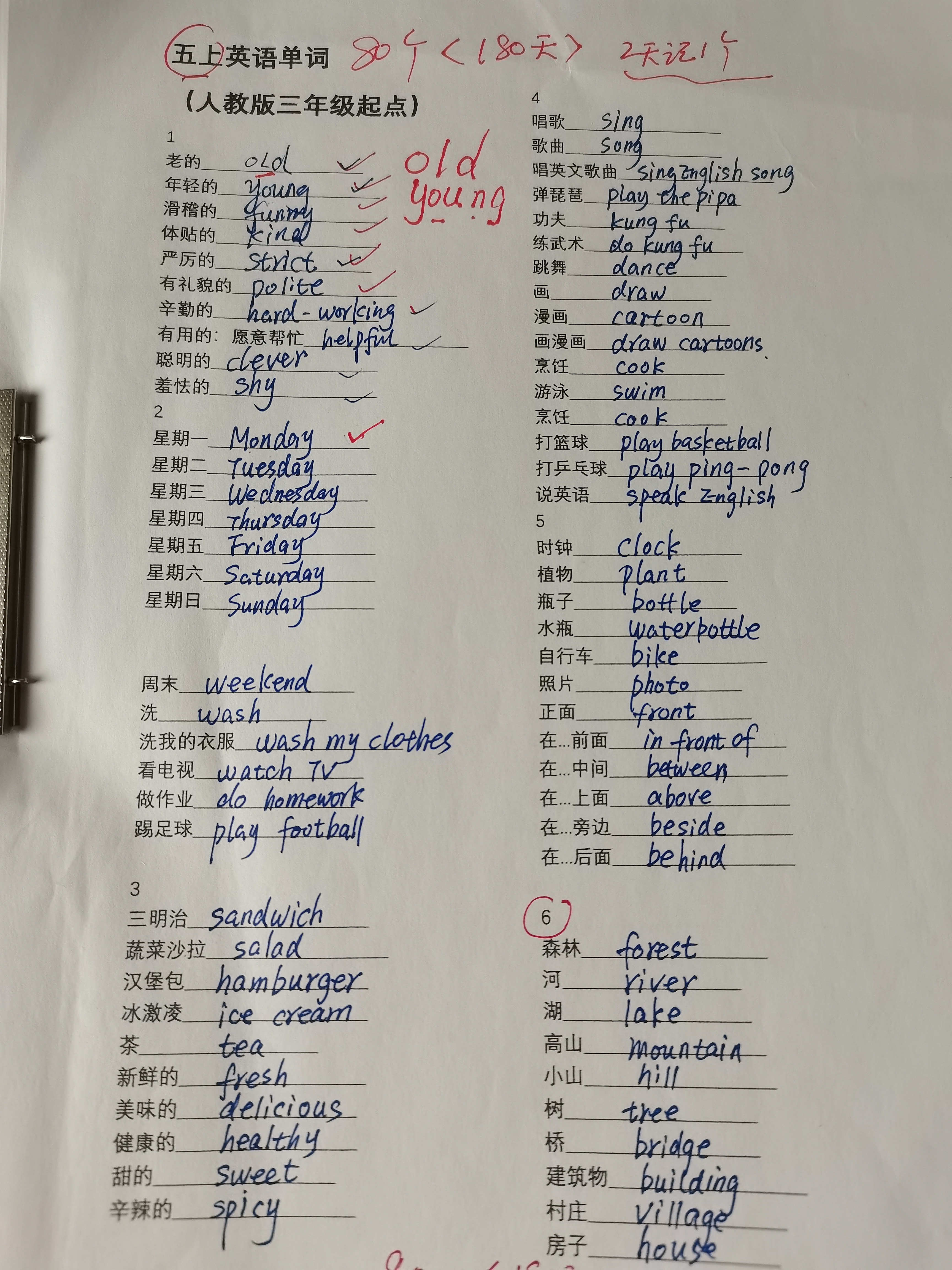 初中二年级的学生学习英语必须要背单词,因为单词是英语学习的最基础