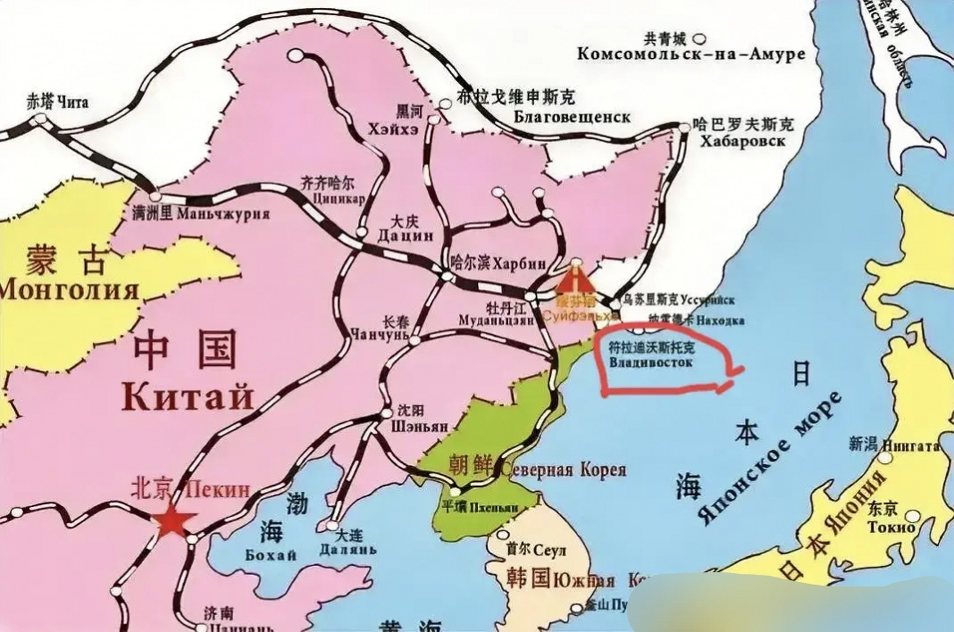 吉林打通出海口 吉林省将拥有出海口了,将通过俄罗斯的符拉迪沃斯托克