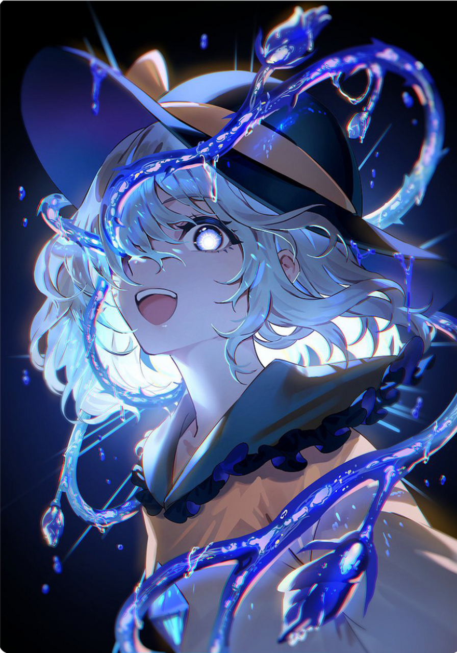 "静待云破吐月光,今生无悔幻想乡"  #漫画# #游戏#  画师:u_u_zan