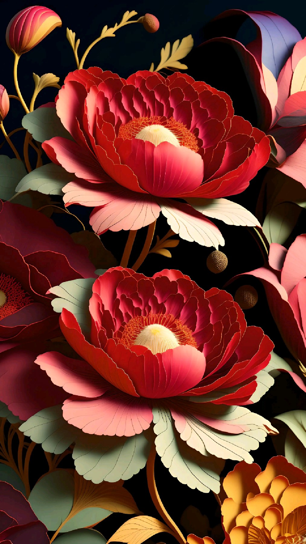 剪纸风格的壁纸,高清