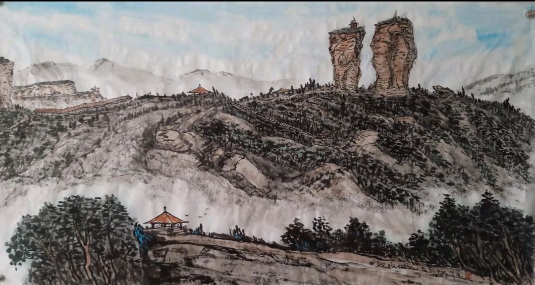 画家罗宝春笔下的承德名山