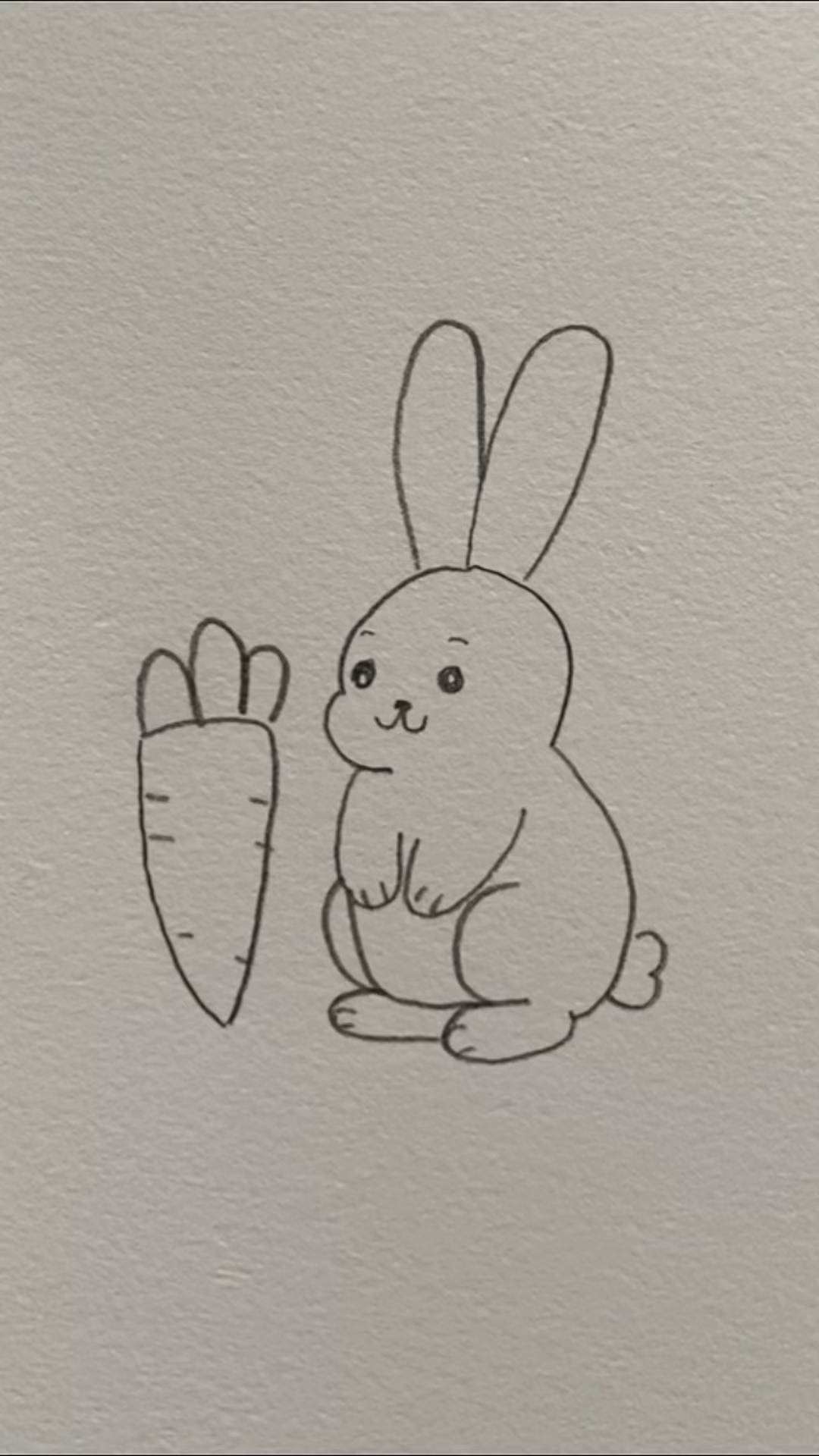简单可爱的小白兔画法大家一起来画吧