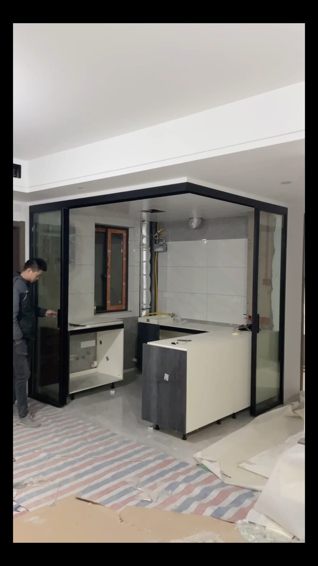 转角联动门开放式厨房