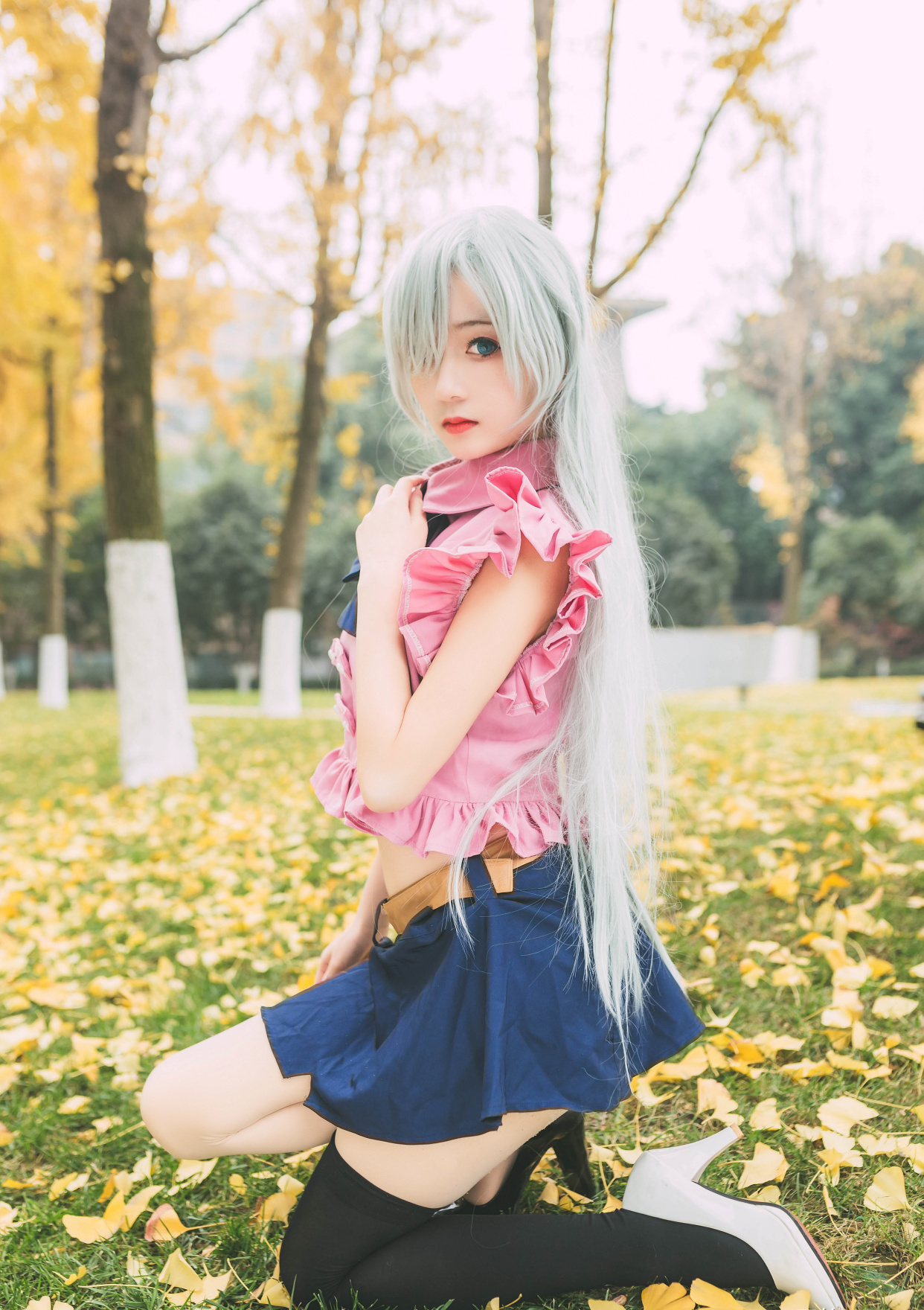 《七大罪》伊丽莎白cos,她是一首黑与白的交响曲