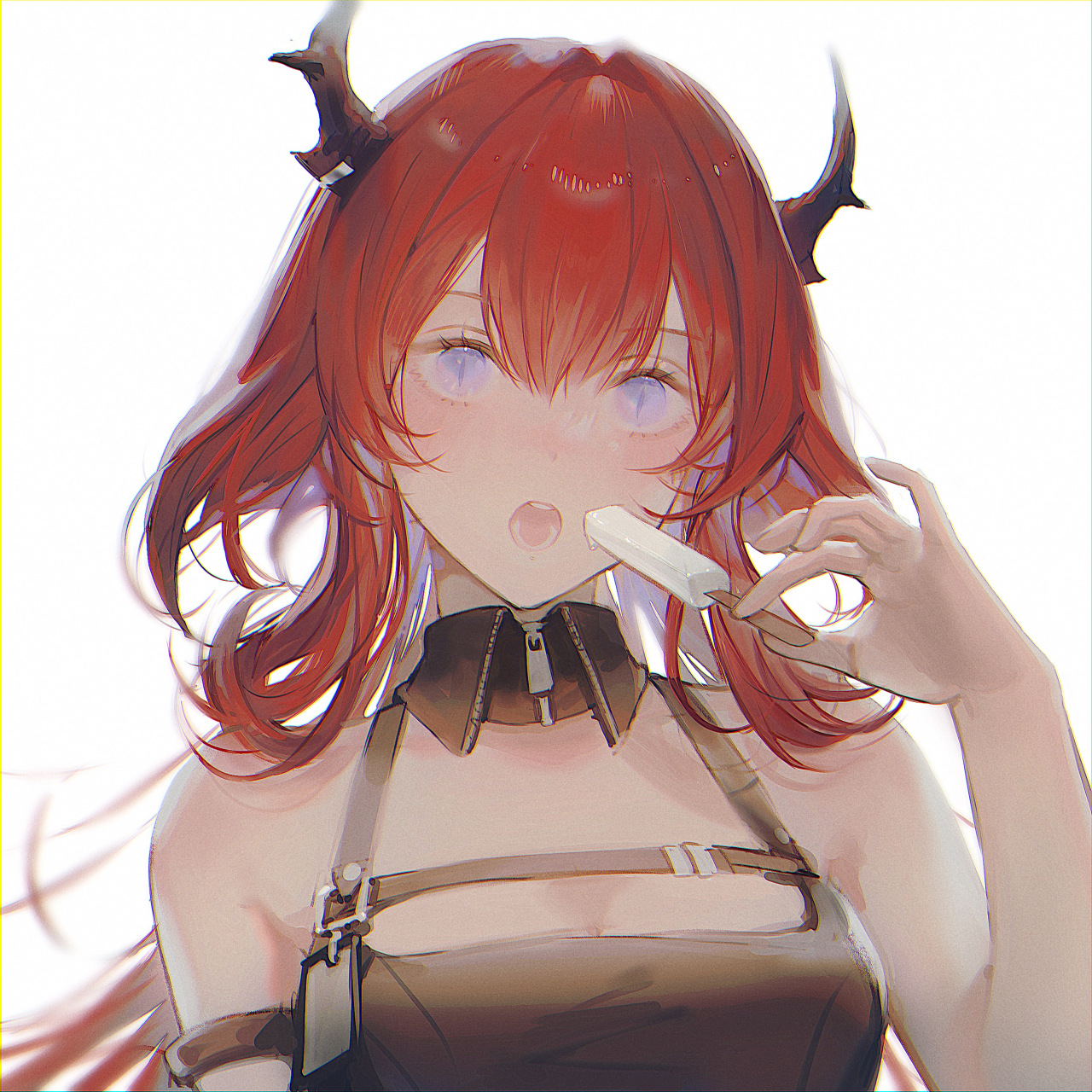 来根奶油棒冰消消暑——史尔特尔(明日方舟)#二次元#  画师:1019