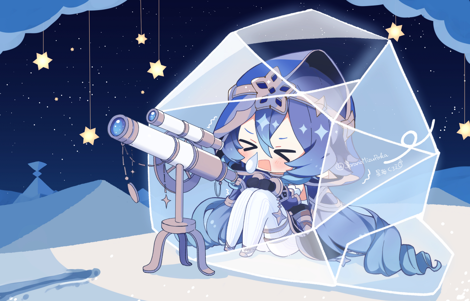 莱依拉的可爱表情包[比心](冰系也怕冷吗[思考])