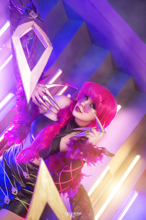 《英雄联盟》kda女团伊芙琳cosplay大作,确实好看啊!