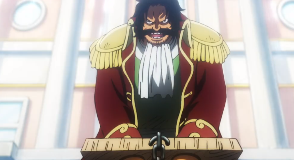 海贼王970集:罗杰处刑,龙也来围观了,御田无法砍破屏障果实