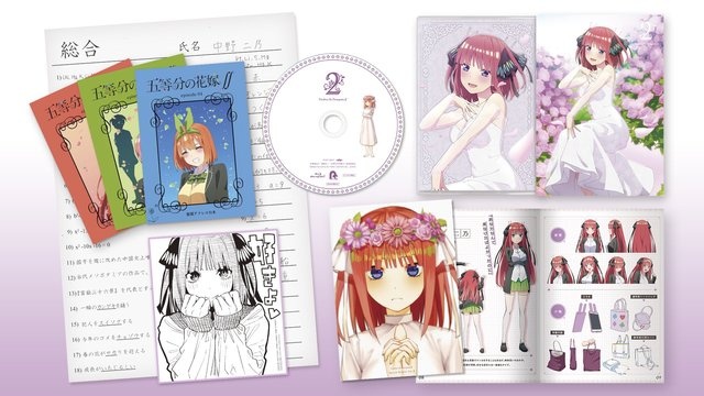 动画 五等分的新娘 蓝光dvd第三卷封面图公开 樱花动漫