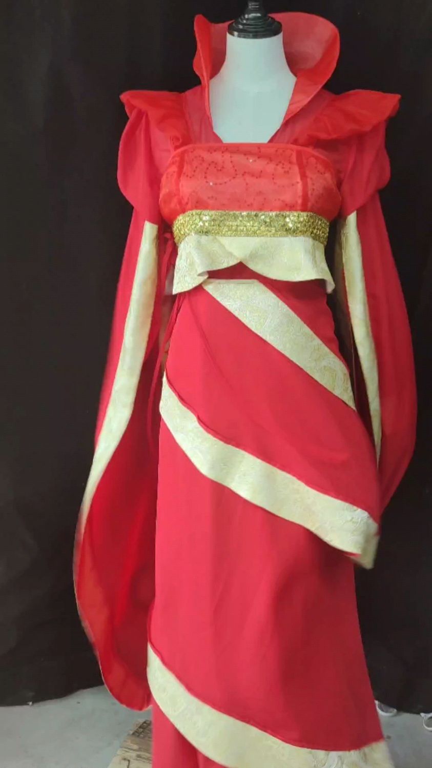 客订古装汉元素仙女裙 仙剑奇侠传龙葵广袖流仙裙-度小视