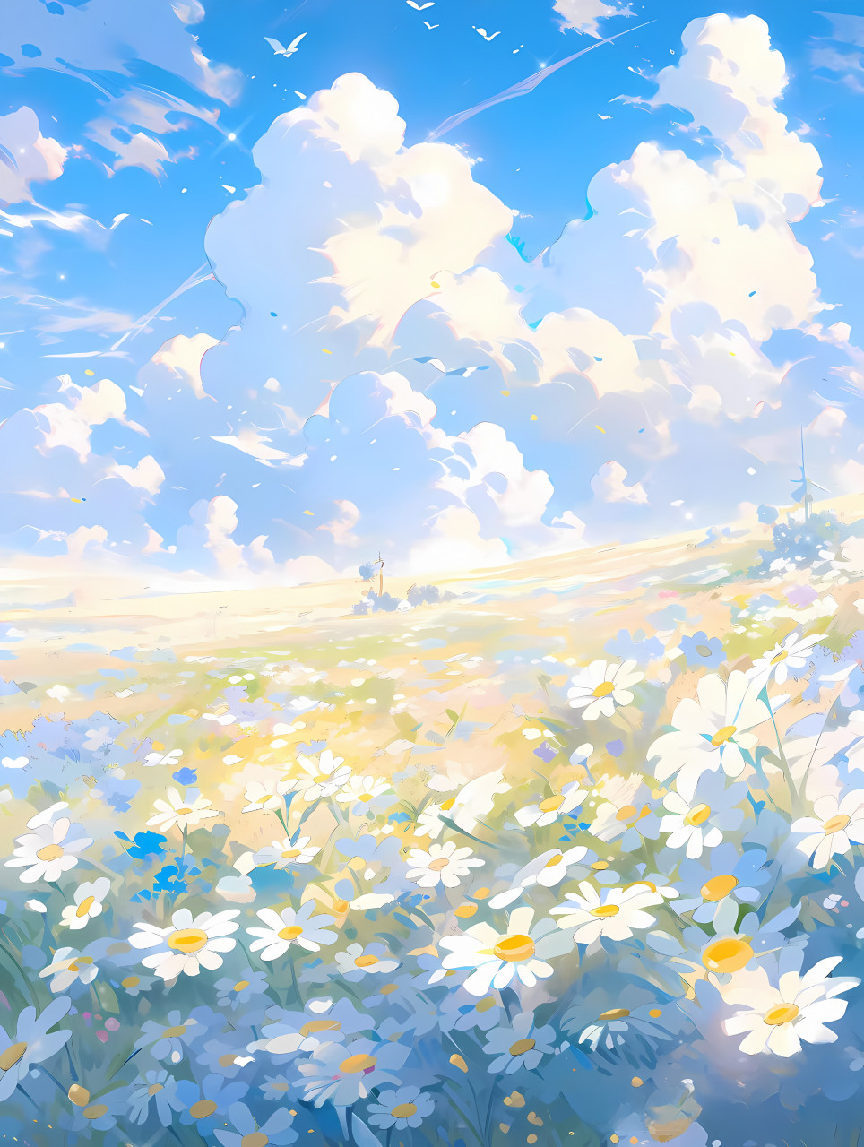 夏日的风景送给你 #二次元# #ai共创计划# #ai绘画