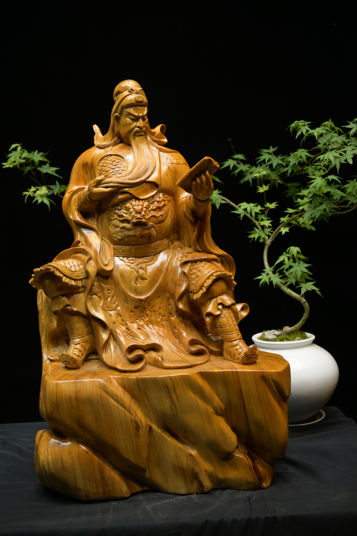 文关公财神爷桌面玄关摆件精品