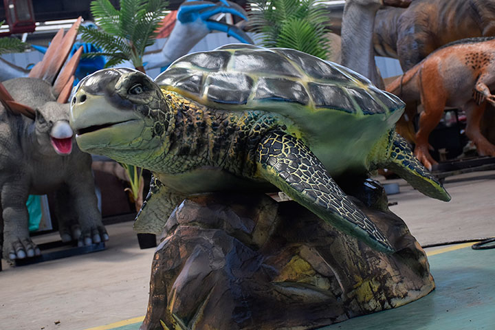 硅胶海龟雕塑模型
